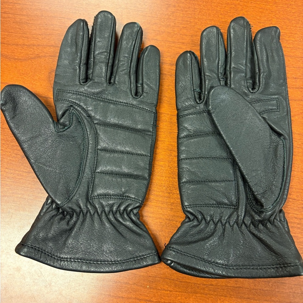 Harley-Davidson Men's Black Leather Riding Gloves